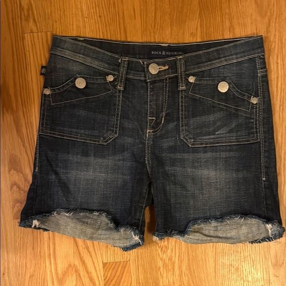 Rock & Republic Denim Shorts - Size 8 - Picture 1 of 5